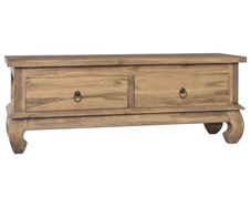 TV Cabinet 110x35x40 cm Solid Teak Wood