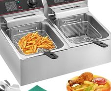 Electric Deep Fryer 12L 5000W Twin Basket