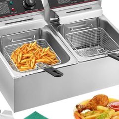 Electric Deep Fryer 12L 5000W Twin Basket