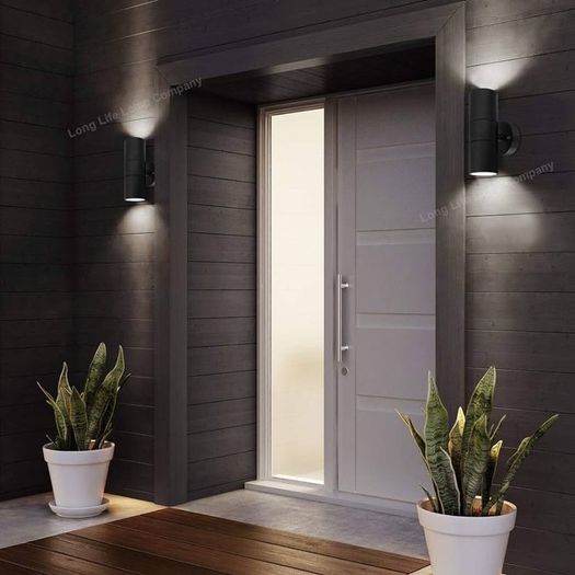 NEW SALE | Black Double Up Down Outdoor Stainless Steel Wall Light, Use GU10 IP65