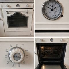smeg single oven cream