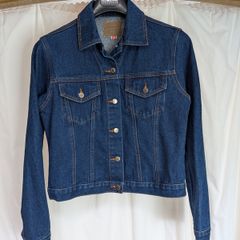Hardball Jeanswear Womens Blue Denim Trucker Jacket Size 12 Button Front