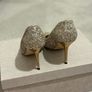 Pre owned Jimmy Choo Agnes Glitter 85 in Ballet Pink UK 34/2.5 Image 5
