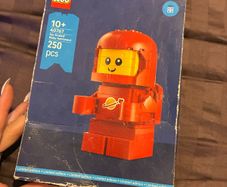 Lego upscaled baby astronaut
