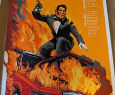 Oliver Barrett Point Break Screen Print Poster Rare