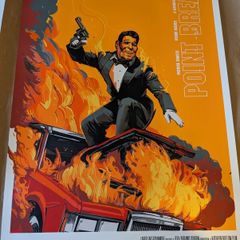 Oliver Barrett Point Break Screen Print Poster Rare
