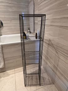 metal shelves
