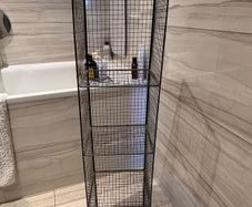 metal shelves