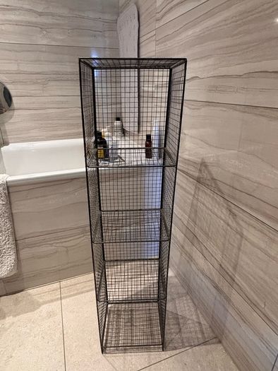 metal shelves