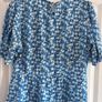 Savida Blue Floral Midi Dress Size Medium Image 3