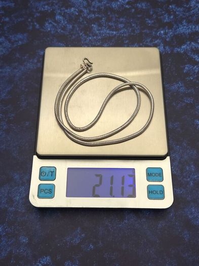 Vintage 925 Sterling Silver Chunky Snake Chain
