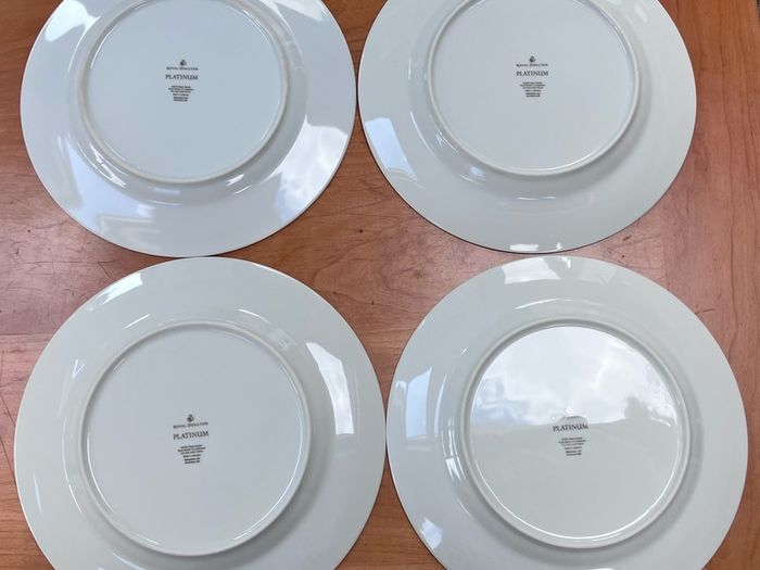 2004 Royal Doulton Platinum Collection Dinner Plates