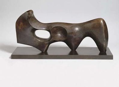 "Reclining Figure: Circle"- Bronze Sculpture-After Henry Moore