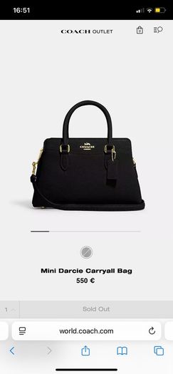 Coach Darcie Carryall mini tote.