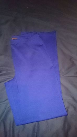 Size 10 navy jersey trousers