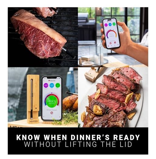 Meater plus smart wireless meat thermometer never used, sealed box