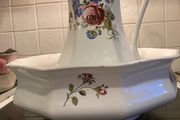 Large Vintage Wash Bowl &amp; Jug