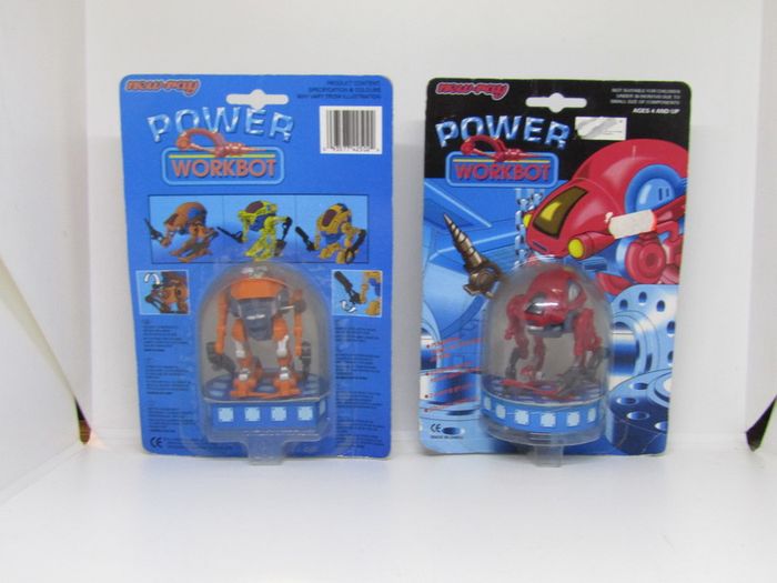 Vintage 1994 Power Workbot Robot Wind Up Walking Very Rare  Made By New Ray  Brand New Sealed Misb
