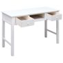 Writing Desk White 110x45x76 cm Wood Image 3