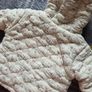 Upto1month, Bnwot Next Cream Floral Quilted Borg Fleece Hooded Jacket Image 4