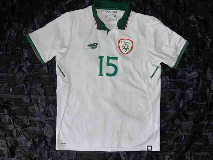 Republic Of Ireland Match Worn / Issue 2017/18 away Jersey Shirt New Balance