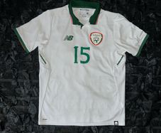 Republic Of Ireland Match Worn / Issue 2017/18 away Jersey Shirt New Balance