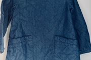 SEED Heritage padded girls denim dress with pockets Age 2-3 EUC