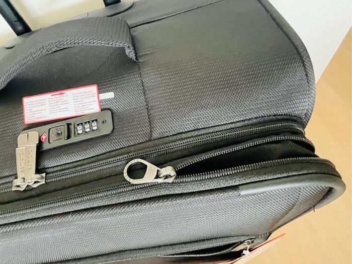 Large Trolley Suitcase (New). Expandable.