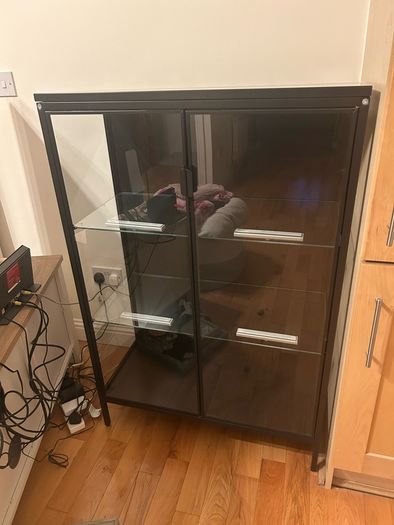 Ikea Rudsta Glass Display Cabinet