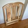 Wooden Baby Cot / Crib + Mattress & Storage Drawer Image 4