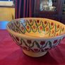Nicholas Mosse Red Tulip vintage 9 inch diameter bowl Image 8
