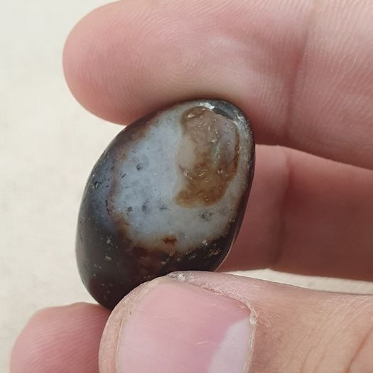 Antique Style Vintage Crystalize Eyes Suliemani Agate Bead Amulet
