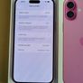 Apple iPhone 16 PLUS 128GB Factory Unlocked Pink Grade A Little Use (Its Original Battery: 100%) Image 4