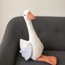 Handmade Goose Plush / Unique Soft Decor / Gift Image 3