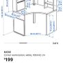 ikea workstation desk white Image 2