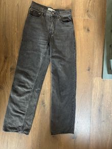 Abercrombie and Fitch high rise jeans size 25 long washed black