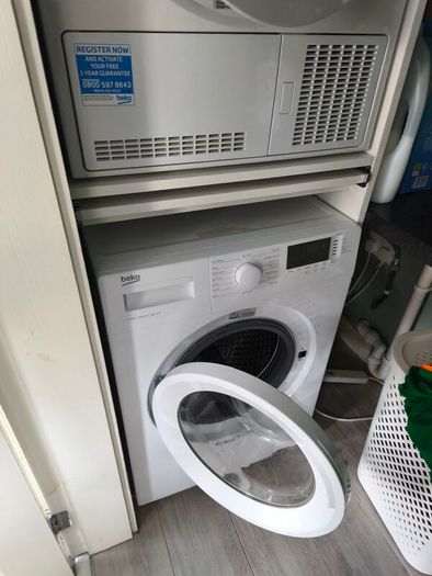 washing machine and dryer cabinet