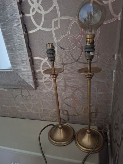 Vintage Brass Lamps (price is for both)