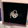 Pandora Silver Disney Mickey Mouse & Minnie Mouse Padlock Charm gift Image 3