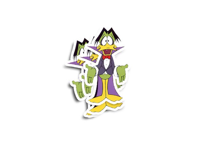 Duckula Glossy Sticker 2-Pack