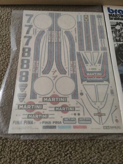Tamiya 1/12 Martini Brabham BT44B 1975 Formula 1. 12018