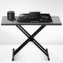 DJ Table Stand, (32"-43") x 18" Portable DJ Laptop and Controller Stand, Lightweight DJ Desk DJ Booth Adjustable Height DJ Stand, Foldable Double-X Keyboard Stand & Tabletop, Audio Mixer Stand Image 5