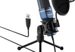 Podcast Microphone, USB Computer Microphone, Cardioid Condenser PC Mic with Tripod Stand and Pop Filter for Podcasting, Streaming, Vocal Recording, Compatible with PC & Laptop, PS4/5 (FREE POSTAGE)