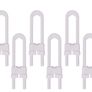 6 Pcs Sliding Cabinet Locks Reusable U-Shaped Child Cabinet Locks Easy to Use U Shaped Baby Safety Locks for Bathroom Storage Door Kitchen Image 2