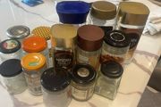 Empty glass jars