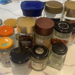 Empty glass jars