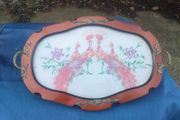 Art Deco Embroidered Serving Tray