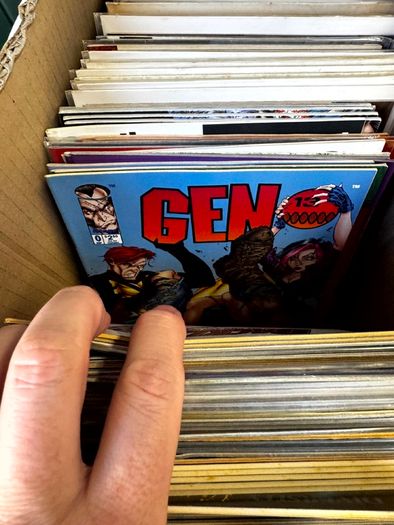 Image Long Comic Box w 275 comics for Sale