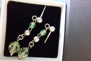 new silver earrings