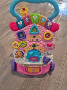 V tech pink baby walker
